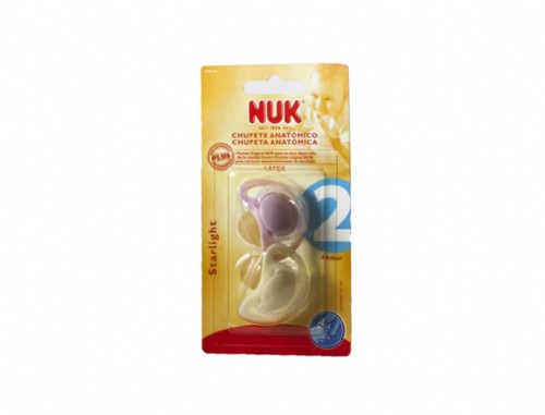 Nuk® Chupete Latex Nukete Starlight T.2 2U.